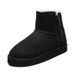 Winter Home Thickened Warm Snow Shoes Women's Cotton Slippers High-top Fleece Boots Men's Outdoor Trendy_desvips.com