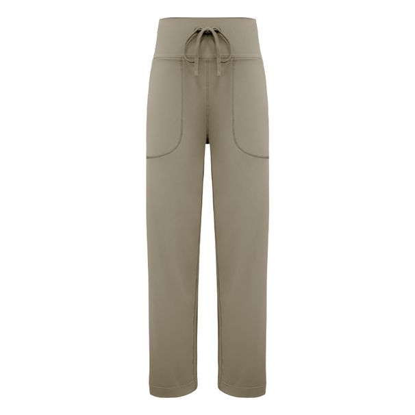 Wide-Leg Sweatpants For Women, Loose High-Waist Casual Long With Drawstring, Running Solid Color Fitness Simple Slim_desvips.com
