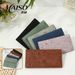 New RFID Long Card Holder, Bi-fold Wallet, Embossed Microfiber Leather Women's Wallet With A High-end Feel_desvips.com