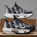 Unisex Lightweight Breathable Running Shoes Cushioning Wear-Resistant Technology, White/Blue/Orange Color Combination,_desvips.com