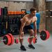 Set Bilanciere E Dischi 65kg Totali Per Workout In , In Metallo, Sabbia Di Ferro E Gomma, Rosso_desvips.com