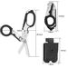 TINSOL Outdoor Tactical Folding Scissors, Multifunctional Rescue Scissors With Seatbelt Cutter And Window Breaker_desvips.com