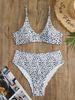Bikini Set For Women - Sexy Triangle Soft Cup With Adjustable Drawstring Plus Size Swimwear With High Elastic Fabric_desvips.com
