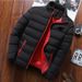 2024 New Cotton Clothing Winter Men's High Quality Casual Fashion Lightweight Business Stand Up Collar Warm Coat_desvips.com
