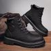 【 Store Hot Sale 】 Big Yellow 2025 Autumn Winter Men's Martin Boots Workwear Waterproof And Anti Slip Mountaineering_desvips.com