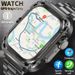 2025 GPS Red Military Smart Watch Men For Android IOS Sports Watches IP68 Waterproof 2.1'' AI Voice Bluetooth Call_desvips.com
