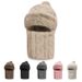 Autumn Hat Ear Protection Windproof Outdoor Neck Warmer Mask Integrated Fleece Thickened Warm Cycling Winter Style_desvips.com