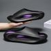 Unisex Platform Slides - Thick EVA Sole For Height Boost Non-Slip & Lightweight Trendy One-Strap Sandals For Outdoor/Sport Wear_desvips.com