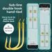 Premium Original Silk Gold Sleeve Short Sub-line Double Finished Fish Hook Pre-tied For Wild Fishing Anti-tangle_desvips.com