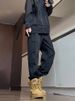001 Black Velcro Waterproof Cargo For Men, Spring And Autumn American Style Functional Work Pan, Jogger Outdoor Hiking_desvips.com