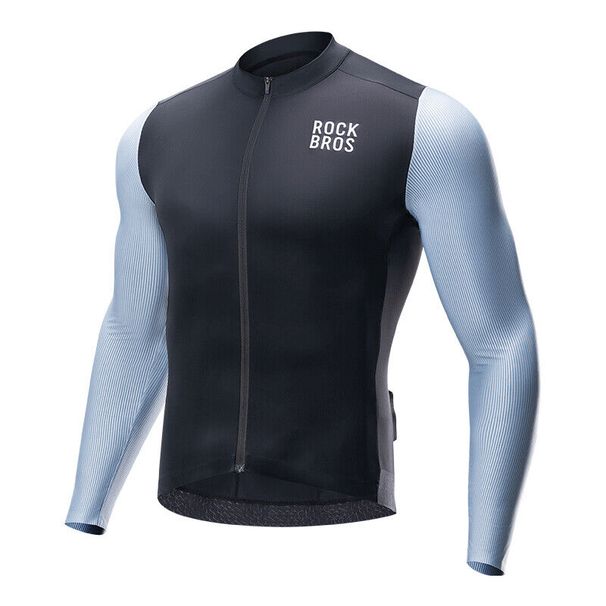 ROCKBROS Lightweight Men's Bicycle Jersey, available in short - sleeve or long - sleeve versions. Suitable for MTB (Mountain Bike) or Road Bike riding_desvips.com