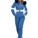 Women's Winter Ski Suit Hooded One-Piece Snowsuit Warm Windproof Fleece Lined Jumpsuit For Outdoor Sports_desvips.com