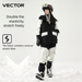 VECTOR Ski Suit Unisex Loose Warm Windproof Waterproof Jacket Abrasion Resistant Snowboard_desvips.com