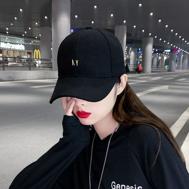 Hat Summer Sunshade Korean Trendy Versatile Internet Celebrity Style Embroidered Hard Top Popular Baseball Cap_desvips.com