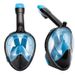 New silicone full dry anti-fog breathing tube adult full face big frame snorkeling mask diving goggles_desvips.com
