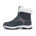 Ski Boots Snow Boots Winter Warm Boots Men And Women Plus Velvet Cotton Shoes Warm Men's Boots Mid Tube High Top Shoes Hiking Shoes_desvips.com