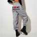 Women's Popular Casual Sports Pants European And American Trendy Brand Printed Letter Sweatpants_desvips.com