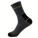 20 Pairs Of Crew Breathable Long Socks, Solid Color, Multi-functional Sports Casual Men's Socks_desvips.com
