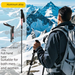 Aluminum Alloy Foldable Trekking Pole, Carbon Ultra-light Telescopic Walking Stick, Portable Outdoor Hiking Cane_desvips.com