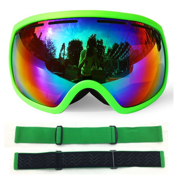 Large spherical large field of view ski goggles double durable anti-fog outdoor ski goggles cocker myopia men and women_desvips.com
