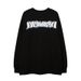 100% Pure Cotton Dark Niche Hip-Hop Portrait Print Cuffed Long Sleeve T-Shirt Unisex Autumn New Versatile Top_desvips.com