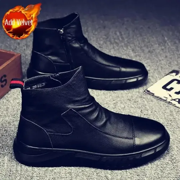 Platform Lightweight Boots Rubber Selling Fashionable Mens Offer Anti Slip Casual Size 44 Classic Shoes Y2k 45 241105_desvips.com
