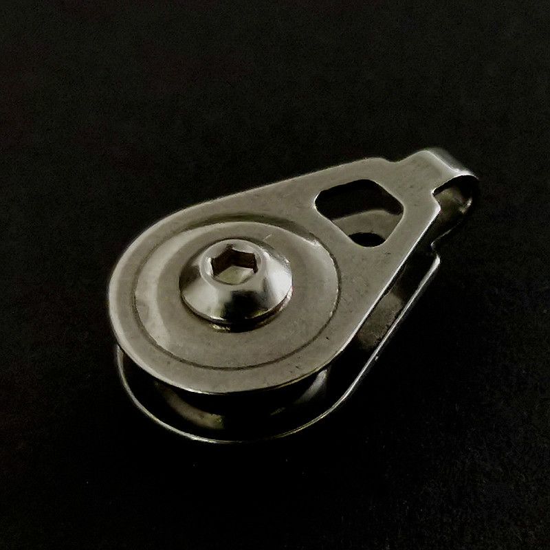 Visual Pulley Stainless Steel With Bearing Metal Slip Ring Rod Tip Line Loop Modified Anchor Fishing Accessories_desvips.com