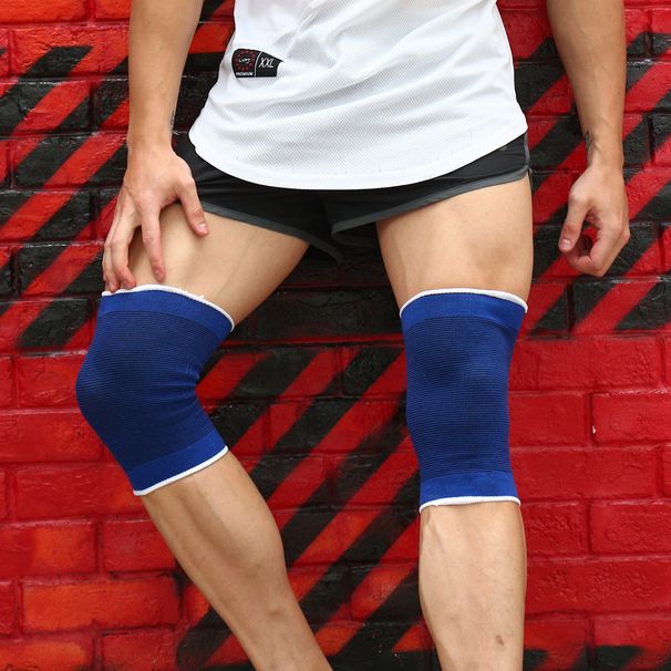 Manufacturer Knitted Outdoor Climbing Blue Knee Pads Leg Warmers Thermal Protective Gear Sports Supplies Dropshipping_desvips.com
