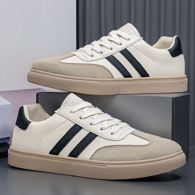 New Retro Men's Casual Sports Anti Slip White Board Shoes German Army Trainers Shoe_desvips.com