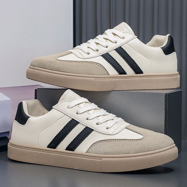 New Retro Men's Casual Sports Anti Slip White Board Shoes German Army Trainers Shoe_desvips.com