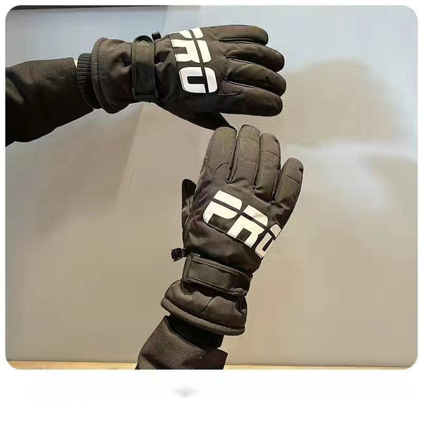 Winter Men's Gloves Driving, Skiing, Keeping Warm, Adding Thick Velvet Sports, Waterproof, Windproof, And Cold Proof._desvips.com