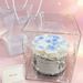 Eternal Small Fragrant Artificial Flower Bouquet In A Hug Bucket With Acrylic Cover Gift Box For Birthday, Girlfriend,_desvips.com