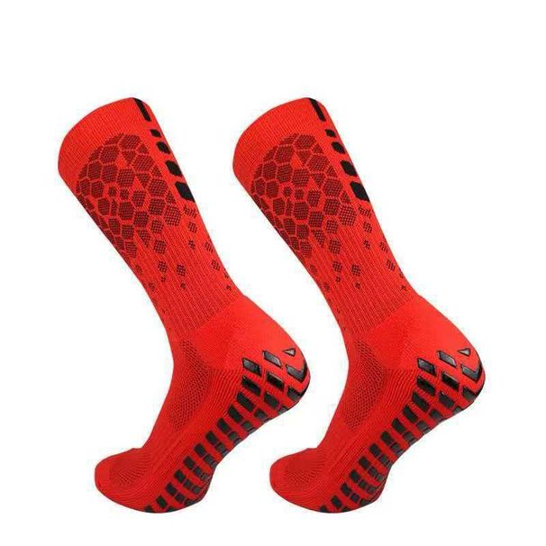 Professional Anti-Slip Sports Socks for Competition And Training Mid-Calf Soccer Socks with Terry Cloth Sole Thick Rubber Construction_desvips.com