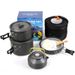 Outdoor Camping Pot Set 4 5 People Plus Teapot Combination DS 508 Pot Set Portable Picnic Pot Teapot Set_desvips.com