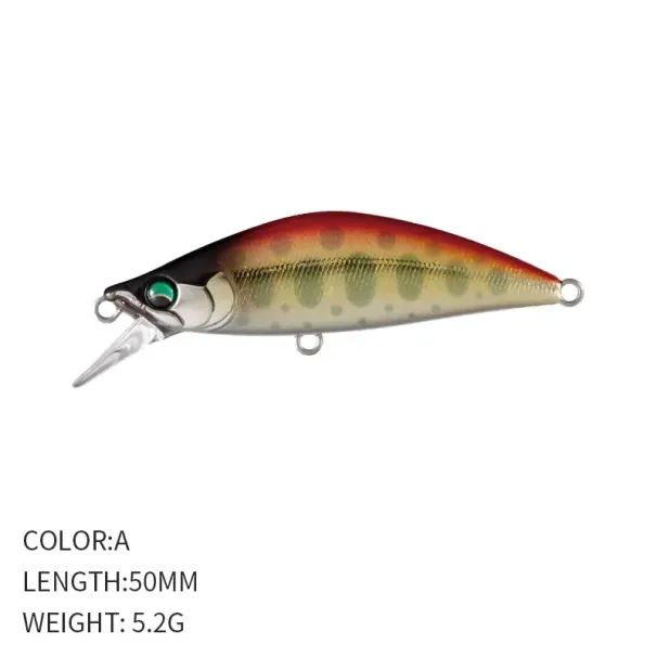 Fishing Lure 50mm 5.2g Japan Design Pesca Wobbling Sinking Minnow Isca Artificial Baits For Bass Perch Pike The Stream Trout_desvips.com