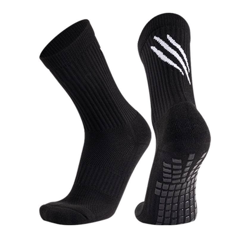 Men's And Women's Mid Calf Football Socks Anti-Slip Sports Socks With TK Terry Cloth Sole Dotted Design For Adults_desvips.com