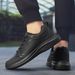 2025 New Lightweight Men Casual Leather Sneakers Non-slip Breathable Male Outdoor Running Lace Up Soft Sport Shoes_desvips.com