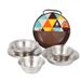Outdoor Stainless Steel Dining Bowls, 16 Piece Tableware Set, Self Driving Travel, Portable Camping Barbecue Plates,_desvips.com