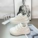 2025 Spring New Genuine Leather Age-Reducing Velcro Thick-Soled White Sneakers For Women Versatile Height-Increasing_desvips.com