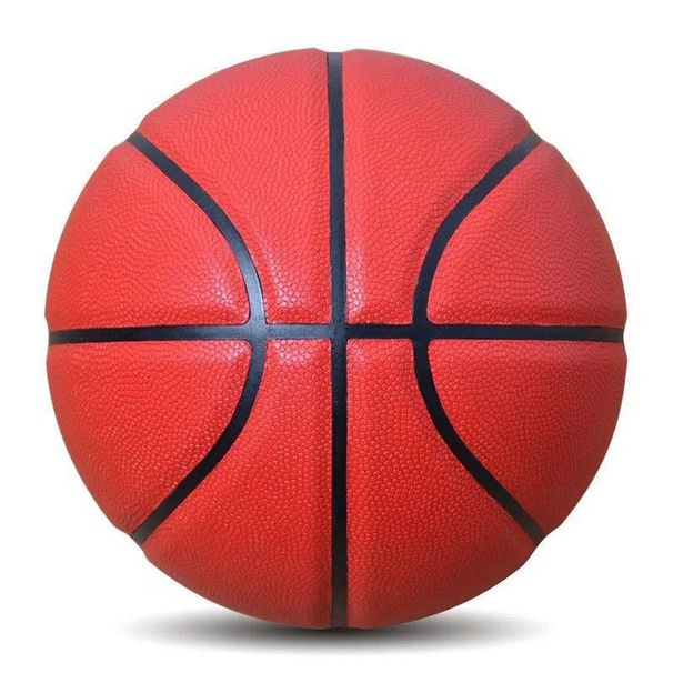 Adult Size 7 Basketball Solid Color No Label Genuine PU Anti-Slip Anti-Wear Youth Competition Training Sports High_desvips.com