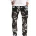 Four Season Loose Straight Camouflage Workwear Casual With Multiple Pockets Youth Sports Men's Pants_desvips.com