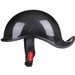 Carbon fiber Japanese vintage motorcycle helmet Electric vehicle half helmet Summer men's and women's carpeted melon skin bailer helmet_desvips.com