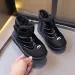 Winter Kids Youth Cotton Shoes Fashion Happysteps Boys Girls Ankle Boots Soft Bottom Warm Student Boot Sier Black Pink_desvips.com