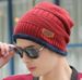 Set With Pullover Scarf, Fleece-Lined Thickened For Men, Korean Style Autumn And Winter Unisex Knitted Hat_desvips.com
