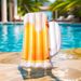 Beer Mug Pool Float - Inflatable Lounge Chair For Adults (120cm Heavy-Duty PVC Summer Party Essential Non-Slip Design)_desvips.com