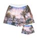 American-style Summer Sports For Men, Sublimated Print, Mesh, Breathable, Quick-drying, Basketball Beach Quarter-length_desvips.com