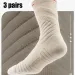 3 Pairs Sport Running Professional Basketball For Men Outdoor Cycling Climbing Fast-drying Breathable Mid-tube Socks_desvips.com