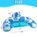 Pvc Inflatable Lounge Chair Water Floating Chair Adult Floating Bed Water Bed Single Floating Row Swimming Pool Swimming Lounge Chair_desvips.com