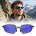 Polarized UV400 Cycling Sunglasses Sandblasted Metal Frame Sports Riding Glasses Outdoor Hiking Mountain Bike Eyewear_desvips.com