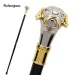 Golden Silver Dog Handle Luxury Stage Cane Decorative Stick Decorative Cane Halloween Cosplay And Parties, For Cosplay & Party_desvips.com